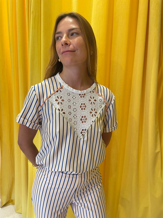 Cube Top Sailor Pinstripe