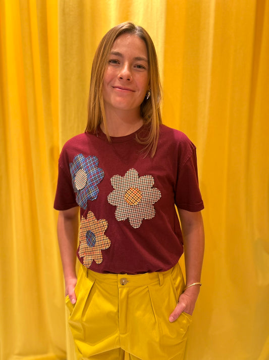 TShirt Flower Wine