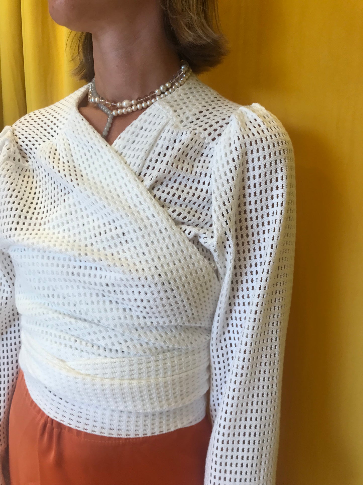 Magda Rap Around Knit Blouse