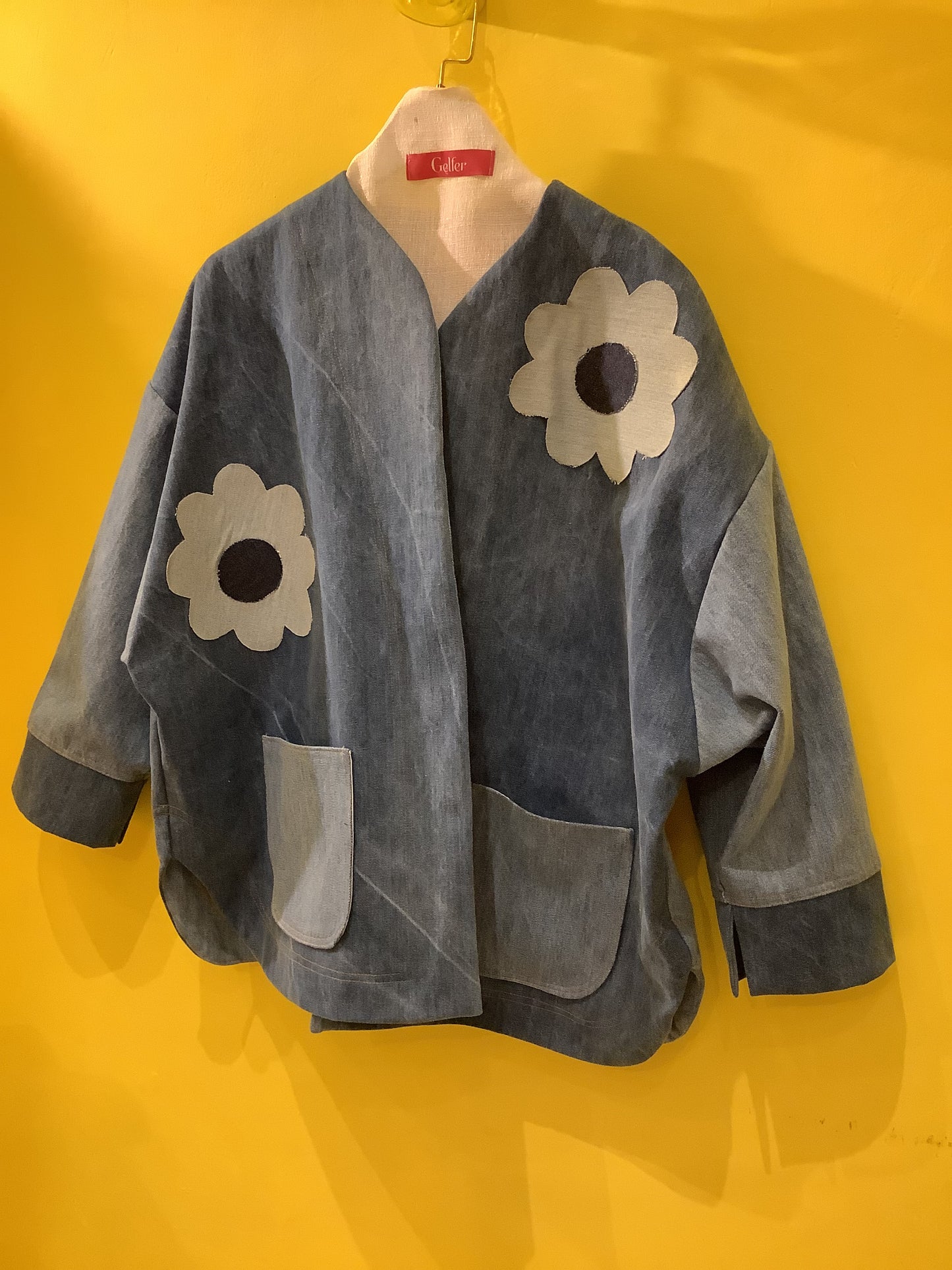 Comforter jeans flower patch