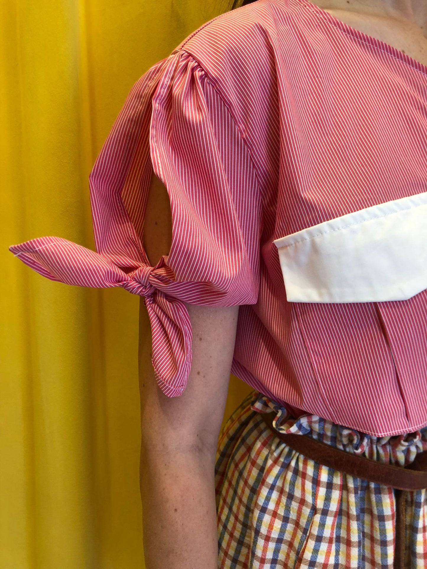 Sailor Top Pinstripe Pink