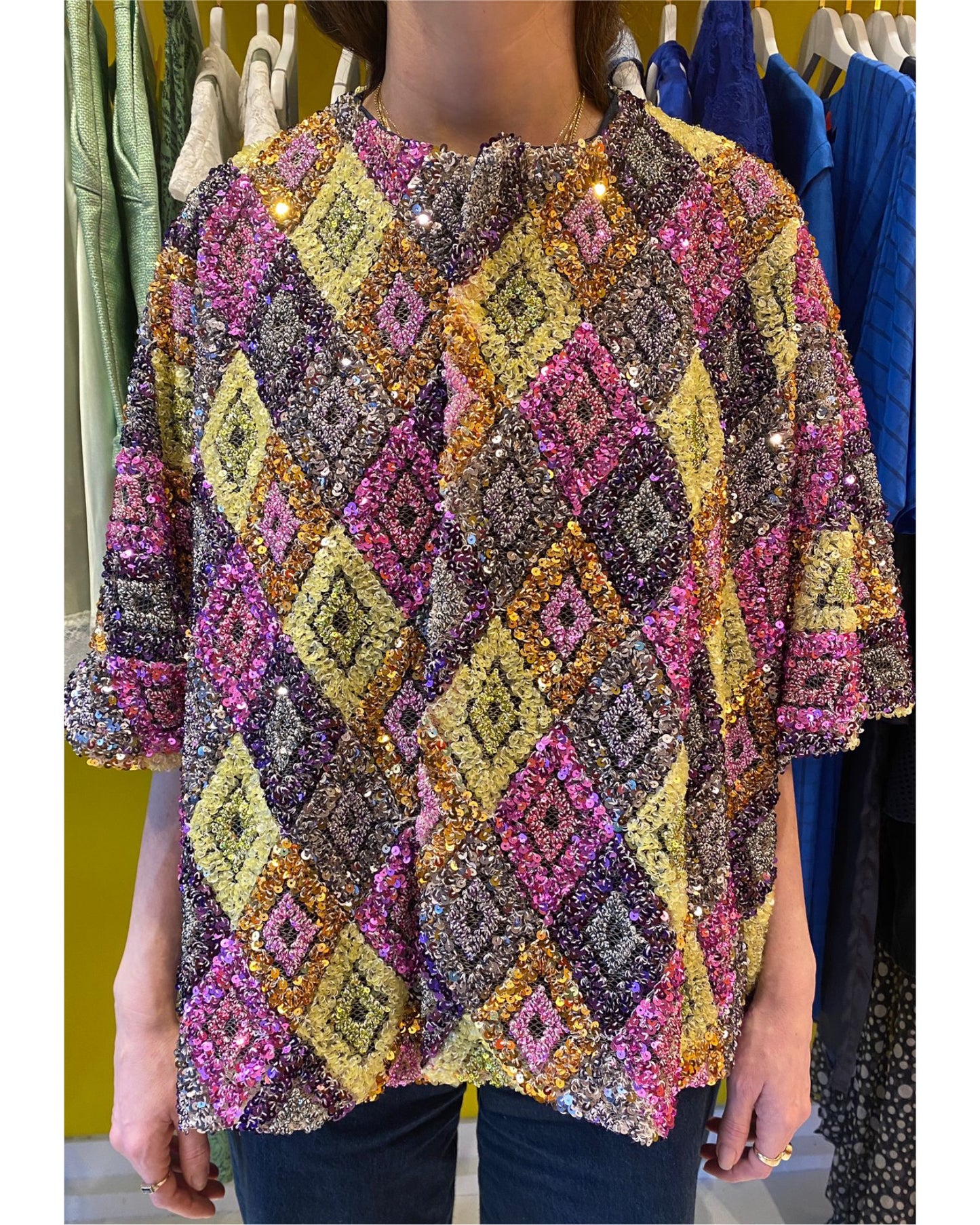 Sumo sequins throw on