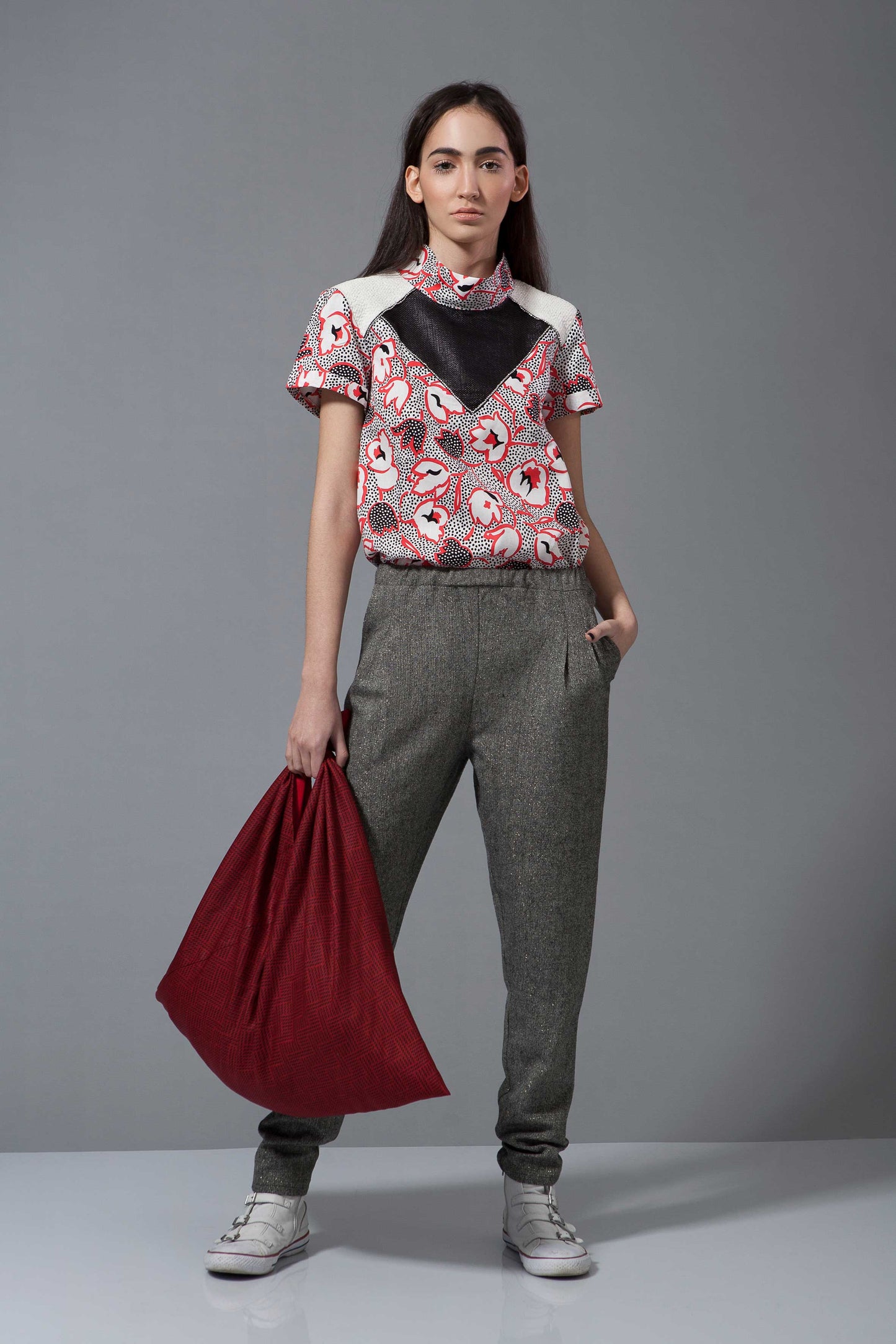 Slacks Silver Grey