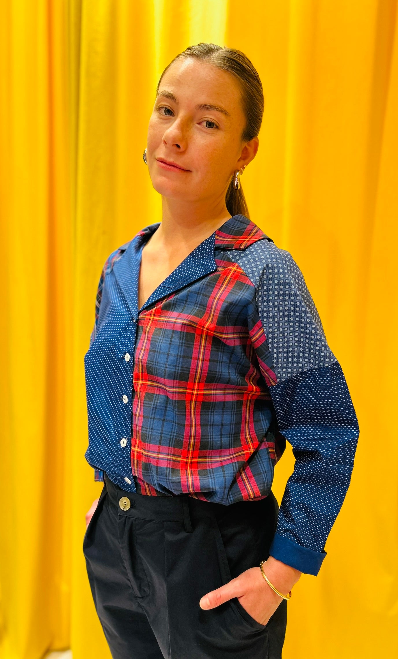 Hummer Collage Blouse