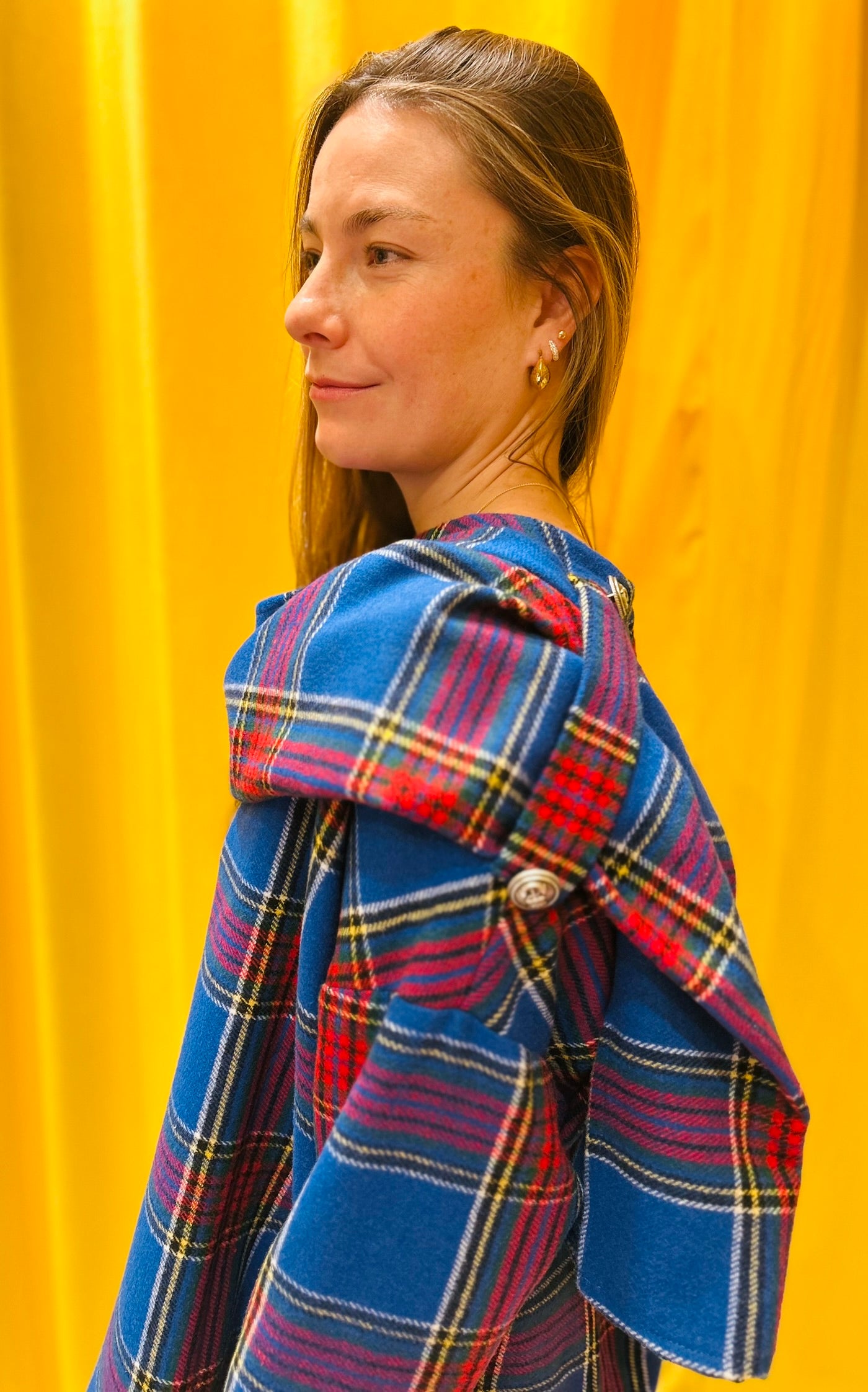 Scarf blouse flannel