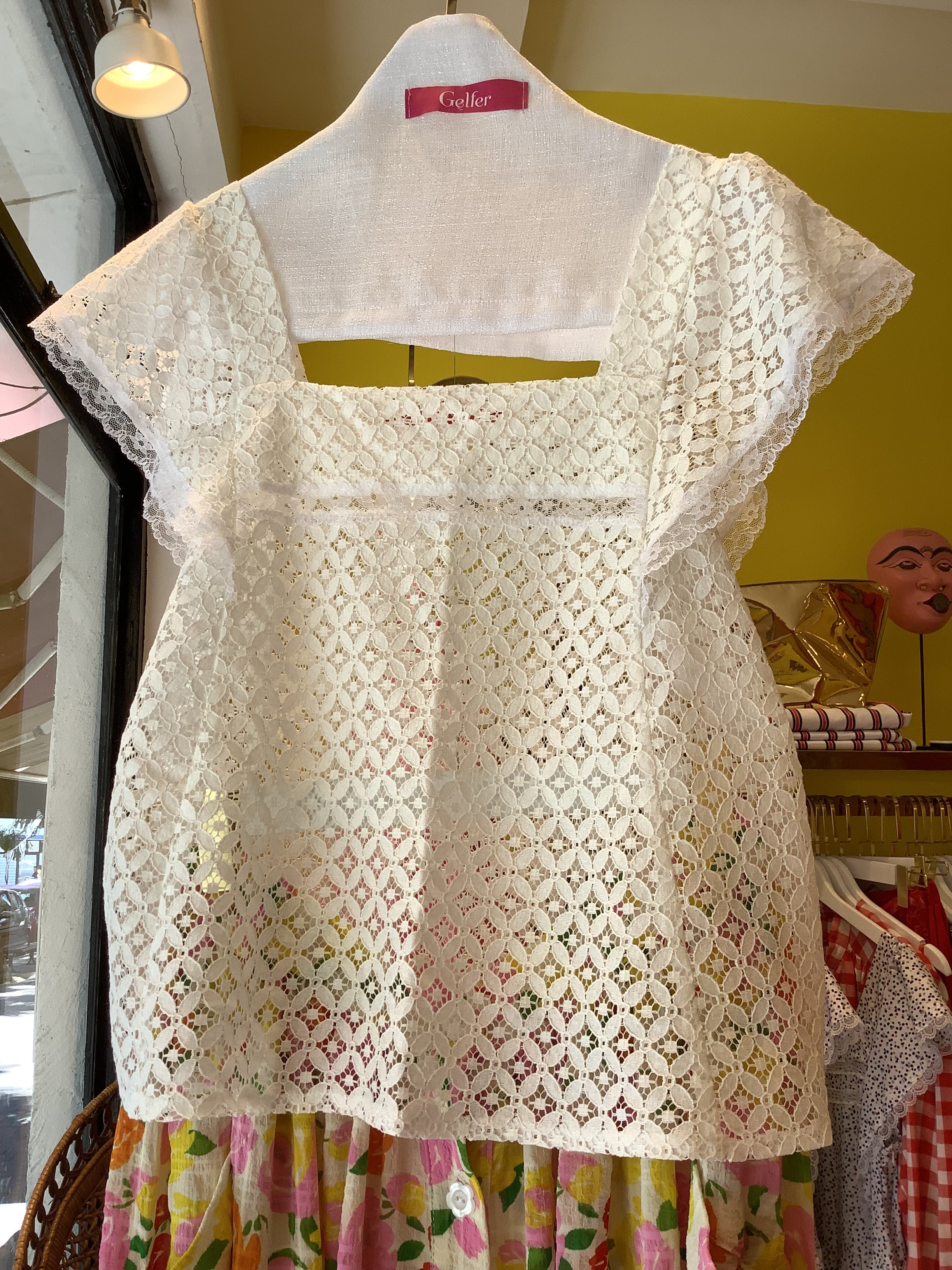Honey top dentelle latte