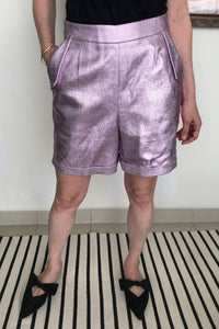 Bermuda Shorts Metallic Lilac