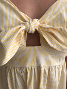 Betty Boop Pinstripe Dress Yellow